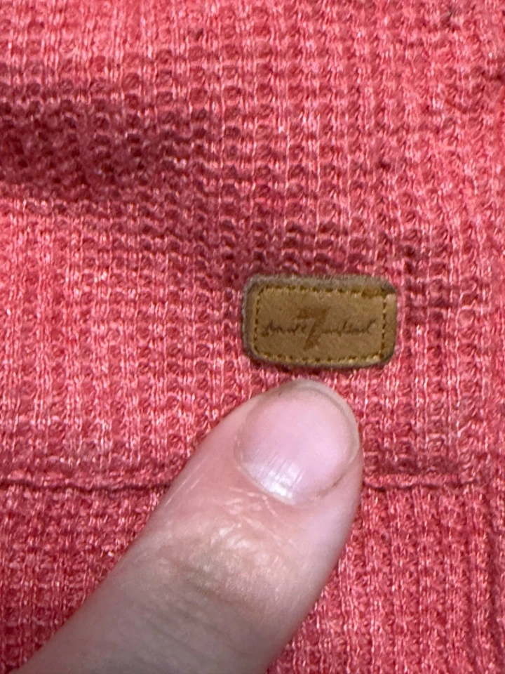 Pantalones de manga larga 7 for All Mankind One Piece, bebés niños 6-9M rojos con botones Foto 3 de 4