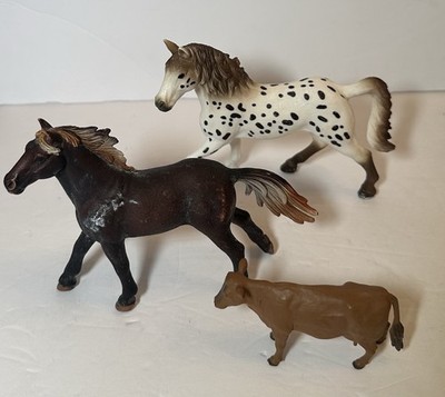 Schleich Horse Cow Lot Stallion Mustang Britains Farm Retired