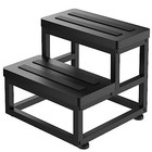 Step Stools for Adults Kids, Heavy Duty Stepping Stools Thickness: 1 INCH Black