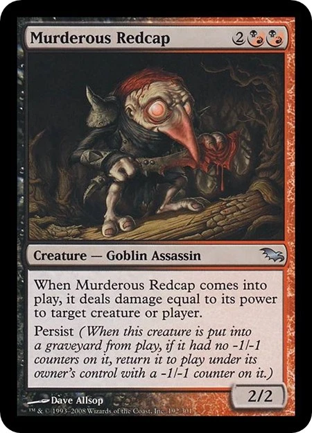 MURDEROUS REDCAP x1 mtg NM Shadowmoor 1 Unc