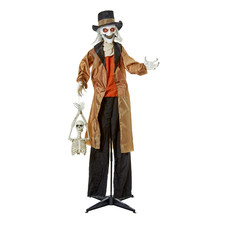 Gravemaster Mortis The Animated Grave Keeper Halloween Prop - 5.2ft
