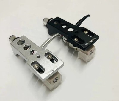 NEW Black Silver Headshell With Audio Technica AT3600L Cartridge & Stylus Needle