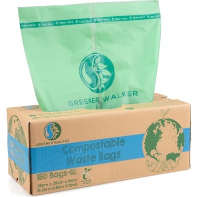 Bin Liners 6L Kompostierbare Beutel Recycling Biologisch Lebensmittel