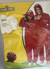 Spirit Halloween Adult XS/S Elmo Jumpsuit Costume Sesame Street