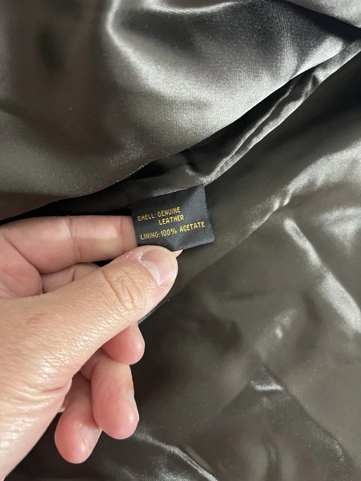 Chaqueta de cuero marrón Golden Bear para hombre talla  Foto 3 de 4