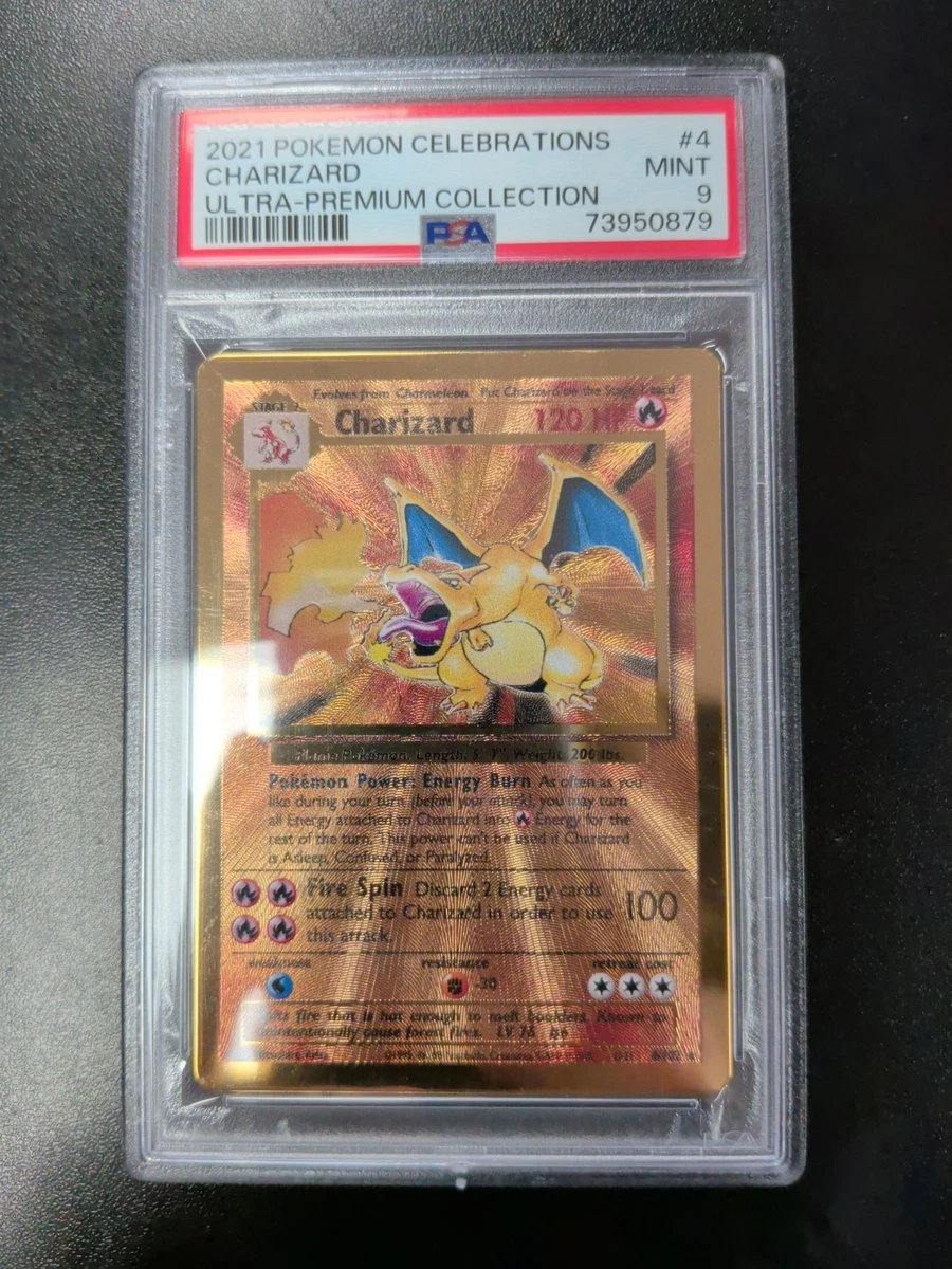 メタルリザードンPokémon Celebrations PSA7 2021 Pokemon Celebrations Metal Gold Charizard 4/102 LOW POP PSA