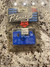 New Brother P-touch 18mm 3/4" TZ-241 Black Print On White Tape Sealed