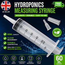 10-1000ML Reusable Big Large Plastic Hydroponics Nutrient Measuring Syringe