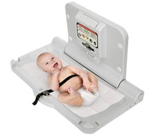 Wall Mounted Baby Diaper Changing Station Table Safety Strap Commercial Bathroom