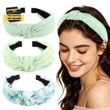 3 Pcs Headbands for Women Knotted Non Slip Comfortable Hair Bands - Knot Trendy