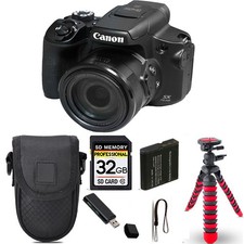 Canon PowerShot SX70 HS Digital Camera Spider Tripod  Case - 32GB Kit