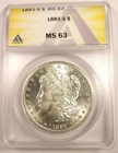 Nice! 1881 S Morgan Silver Dollar PCGS MS 63 Semi-Prooflike