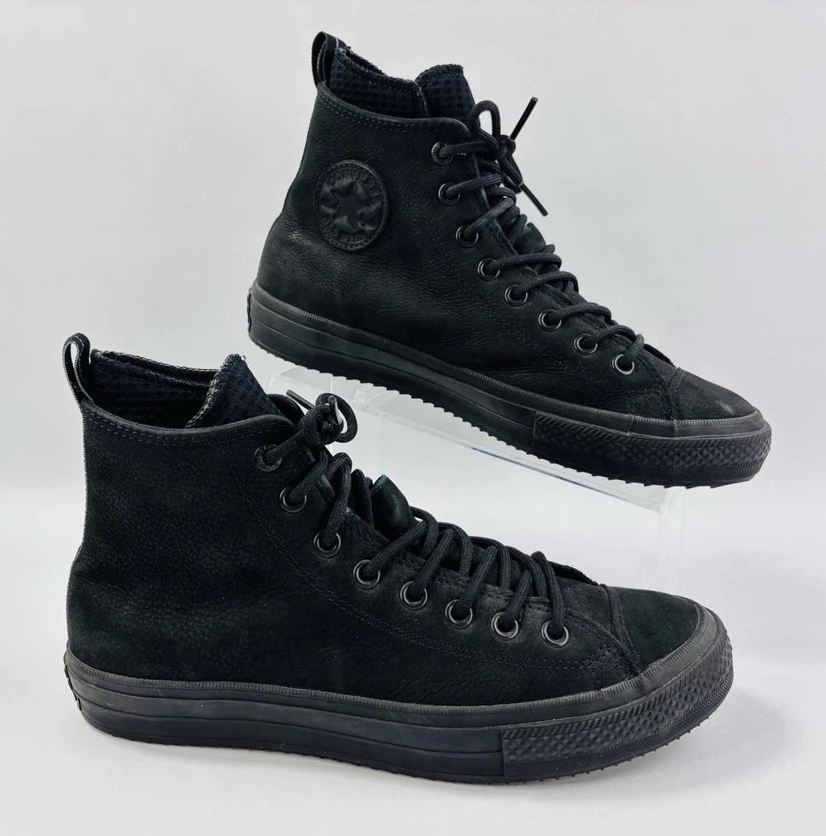 Converse Chuck Taylor All Star Winter High Triple Black | eBay