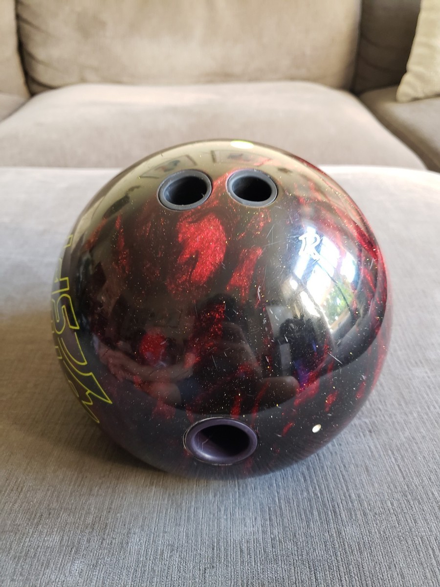 Radical The Spy 15 Lb Bowling Ball Red Black Pre Drilled - VERY
