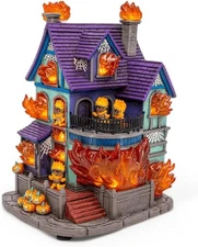Fire Demon Frenzy Animated Halloween Village Multi Color LED Lights & Sound