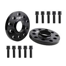 KSP 15mm 5x100 Wheel Spacers with M14x1.5 Lug Bolts Compatible with Audi A3 A...