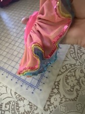 Build A Bear 5 Layer Skirt Rainbow Ruffles Sequin Tulle Sparkle BABW New