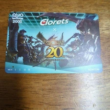 Used Clorets Monster Hunter 20th Anniversary QUO Card Quo Card