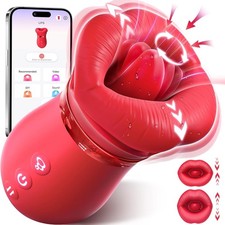 Rechargeable Personal Massager Tongue with 10 Quiet Vibration Modes Cordless