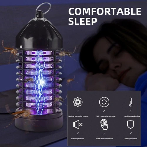 Electric Mosquito Insect Fly Bug Zapper Killer LED Light Trap Pest Control Lamp - Picture 4 of 11