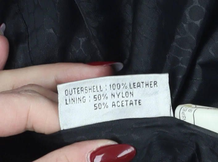 Global Identity Women's Black Leather Jacket L - Image 3 of 4