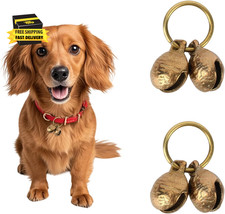Extra Loud Copper Dog Bells, 18Mm/0.71In Brass Pet Collar Bells with Vintage Cha