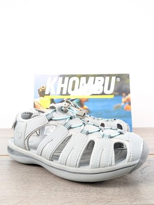 New Khombu Women's Ashley Sandals, Grey, Size 9 | Without Box