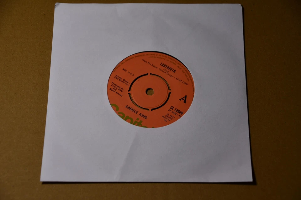 Carole King - Simple Things 7 Inch Vinyl Record - Image 2 of 3