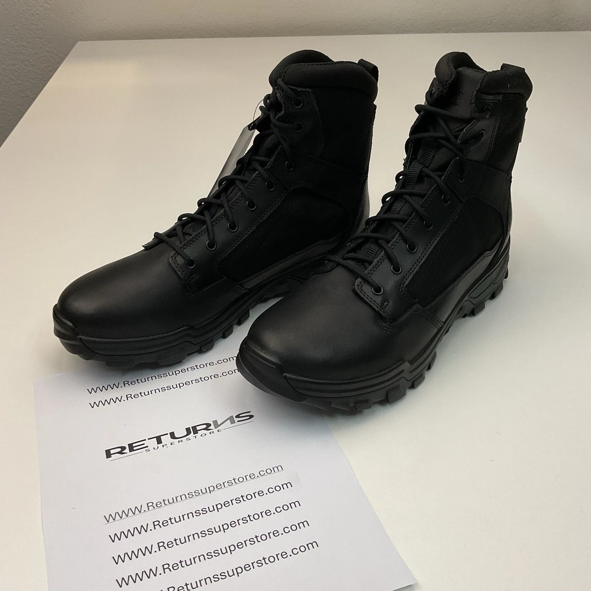 5.11 Tactical Black Lace Up Boots for Men for Sale | Shop  display picture 3