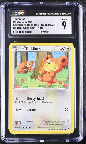 Teddiursa graded CGC 9 for sale on eBay