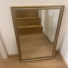 Wunderschöner Spiegel 65 × 45 Cm Holzrahmen Facettenschliff