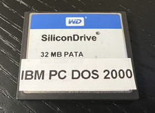IBM 5150 5160 32 MB CompactFlash Card with IBM PC DOS 2000