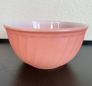 Fire King /BUBBLE ピンク シャロウボウル【sa745】 Fireking Pink