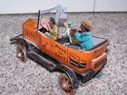 MARX AMOS AND ANDY FRESH AIR TAXI 1930S TIN WIND UP TOY CAR