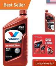 High Mileage with MaxLife Technology 10W-40 Synthetic Blend Motor Oil 1 Quart 43.96 per gallon
