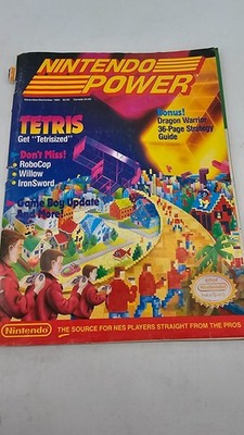 Nintendo Power Magazine Tetris Nov/Dec 1989 Complete w/poster & inserts Nice