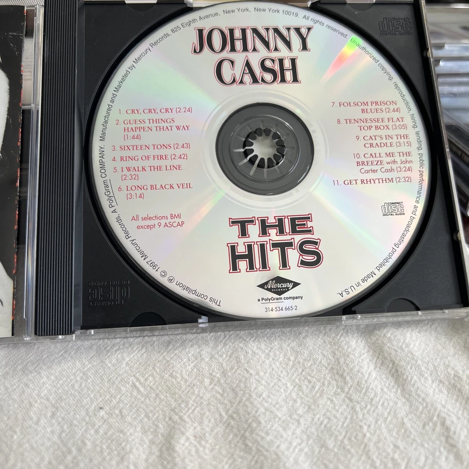 The  Hits by Johnny Cash (CD, May-1997, Mercury Nashville) bonus track - Image 4 of 4
