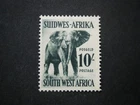 South West Arica 1954 10/- deep myrtle-green SG165 UM/MNH