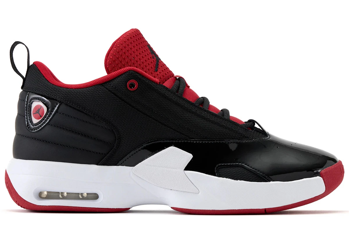 Jordan Max Aura 6 Bred Patent Mens Black Red White Nike Air Jordan Max Aura GS Patent Black Gym Red White Bred  main image 2