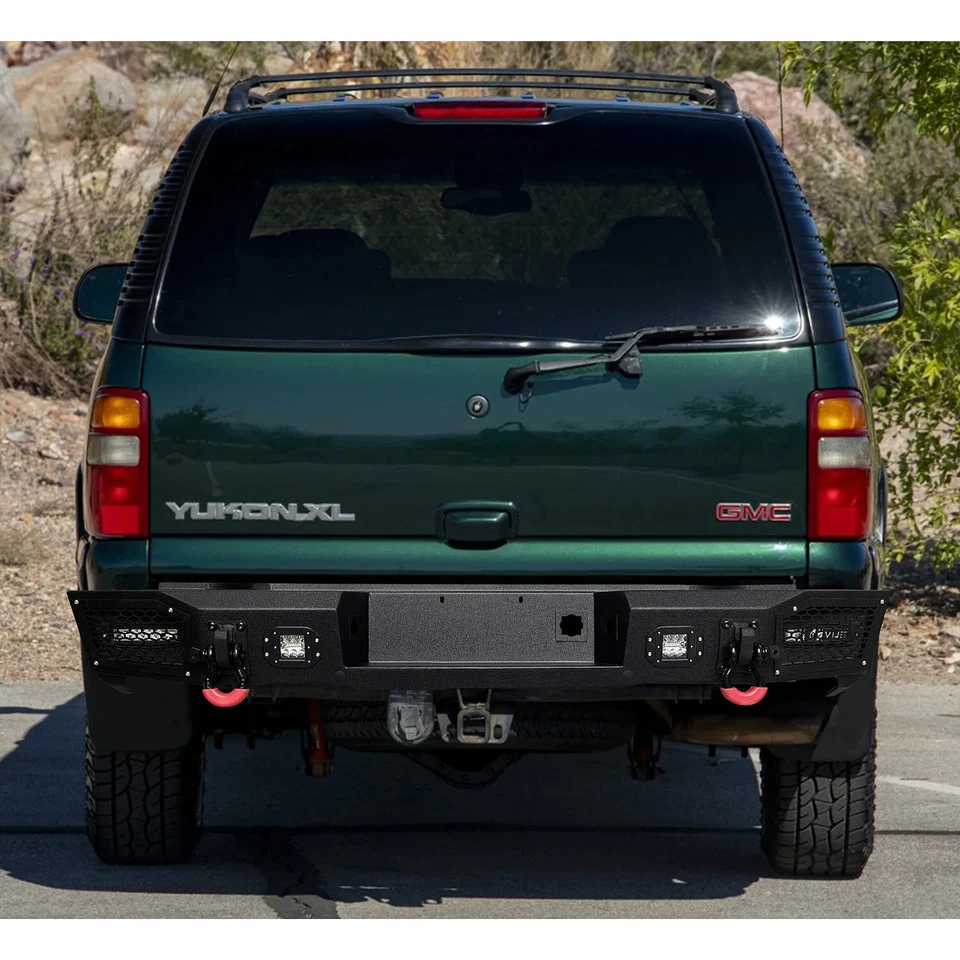 Vijay For 2000-2006 GMC Yukon XL 1500/2500 Steel Rear Bumper with LED Lights - Изображение 4 из 4