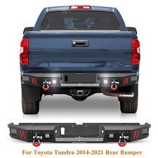 For Toyota Tundra 2014-21 Full Width Pickup Rear Bumper With Led Lights D-rings For Toyota Tundra 2014-21 Full Width Pickup Rear Bumper With Led Lights D-rings