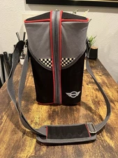 Mini Cooper Picnic Travel Bag Tumbler Cups Storage Set For Two People Coffee Tea