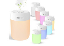 Portable Small Humidifier, Colorful Mini Humidifier for Bedroom, Office...