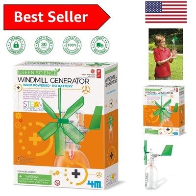 Hands-On Windmill Generator Kit with LED Lights for Young Scientists 8+
