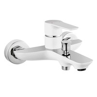 Ferro Adore - Einhebel Wannenarmatur Badarmatur Wasserhahn Badewanne Weiss/Chrom