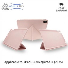 For iPad 11th A16 2025/10th Generation 10.9 inch 2022 Foldable Slim Cover Pink