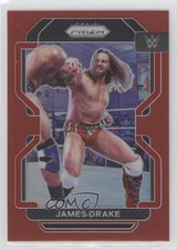 2022 Panini Prizm WWE Red Prizm 239/299 James Drake #105 13wb