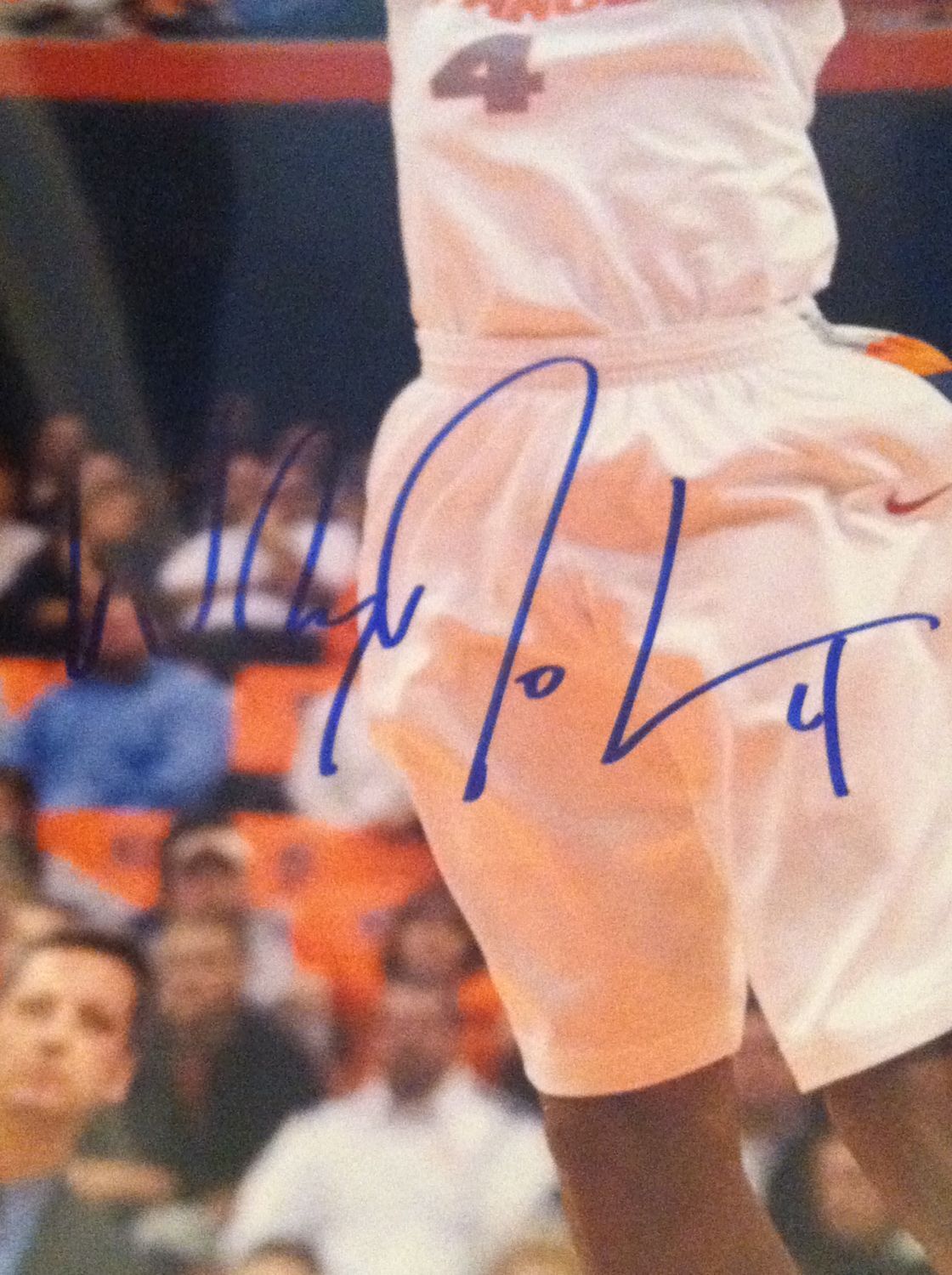 WESLEY WES JOHNSON Signed Autograph Auto 16x20 Photo Syracuse Orange SU STEINER - Picture 2 of 4