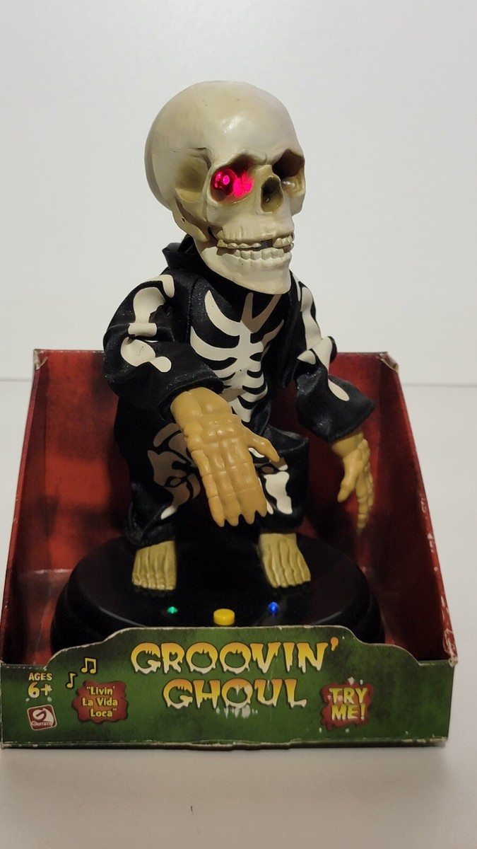 Rare Gemmy 2005 Groovin Ghoul Dancing Skeleton Grave Raver 