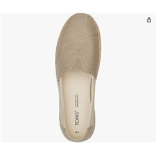 NWOT TOMS Classic Canvas Alpargata Rope Espadrilles Two-Tone Tan Cream 10